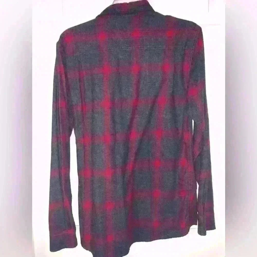 Men's Lightweight Weatherproof Flannel Button Down Long Sleeve Shirt Size S - Picture 4 of 7